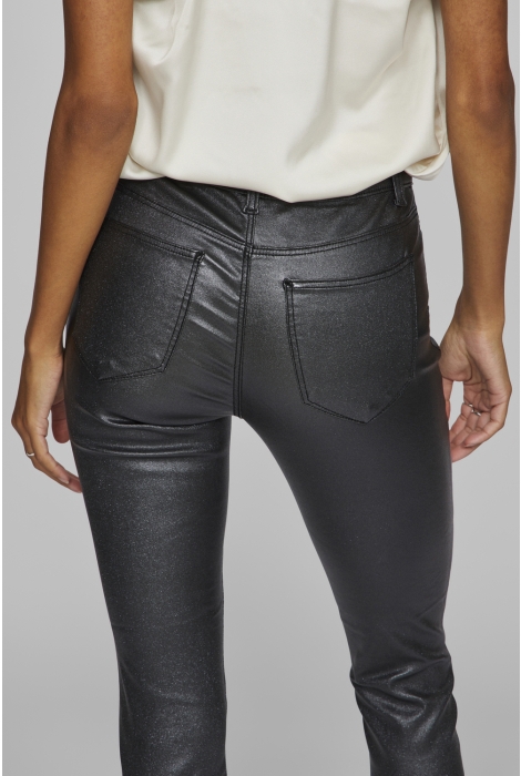 visarah rw glitter coated jeans blk 14099710 vila broek black denim coated gli