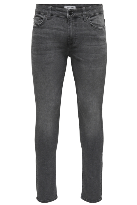 Only & Sons grijze heren jeans | Vooraanzicht