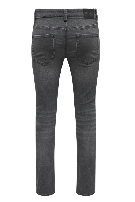 Only & Sons grijze heren jeans | Achteraanzicht