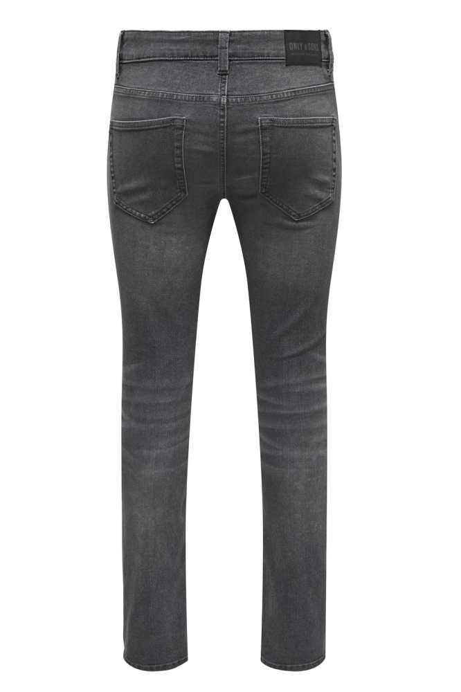 Only & Sons grijze heren jeans | Achteraanzicht