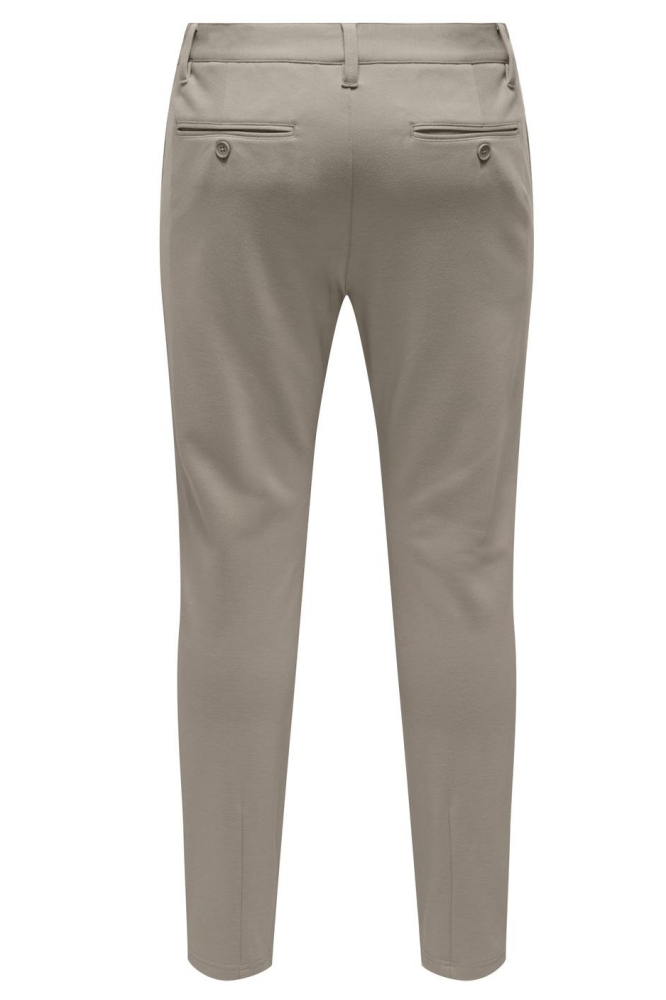 Only & Sons beige heren broek | Achteraanzicht