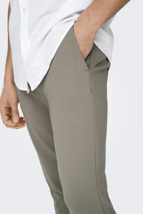 Only & Sons beige heren broek | 