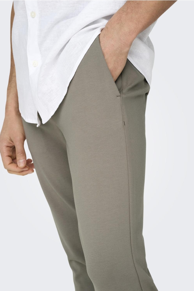 Only & Sons beige heren broek | 