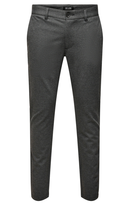 Only & Sons zwarte heren broek | Vooraanzicht