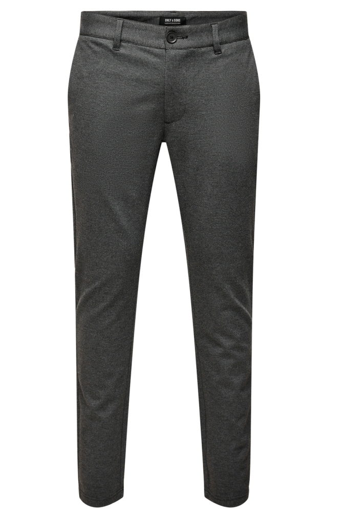 Only & Sons zwarte heren broek | Vooraanzicht