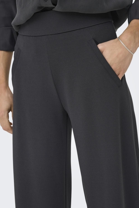 Jacqueline de Yong grijze dames broek | Close up