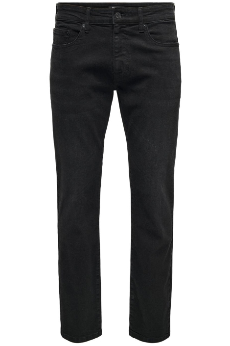 Only & Sons zwarte heren jeans | Vooraanzicht