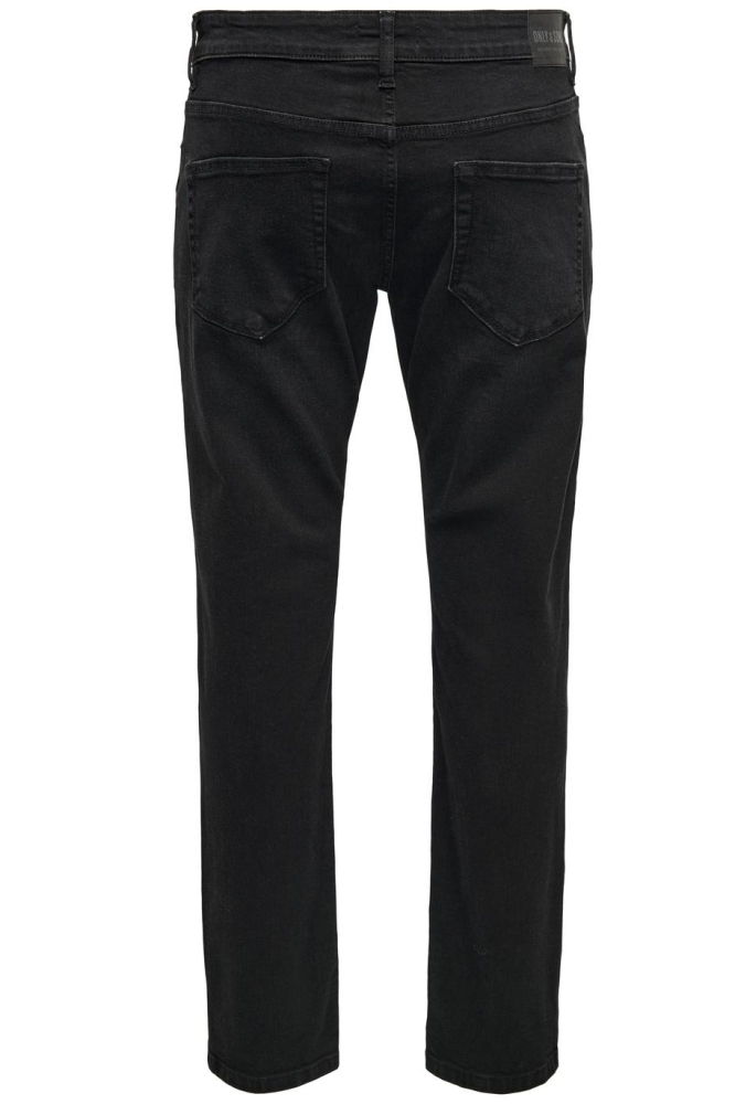 Only & Sons zwarte heren jeans | Achteraanzicht
