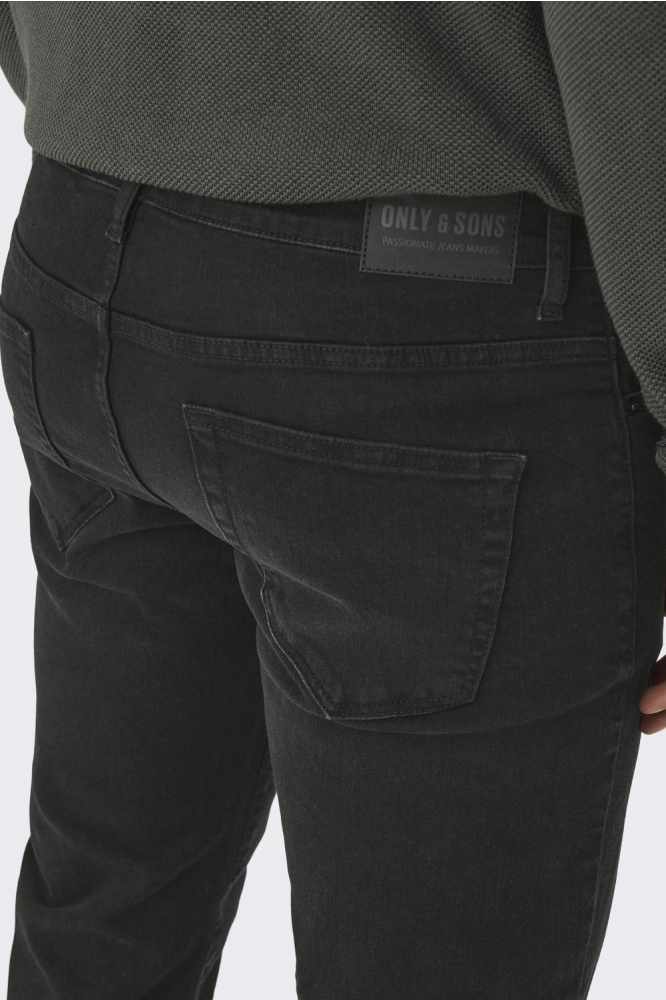 Only & Sons zwarte heren jeans | Close up