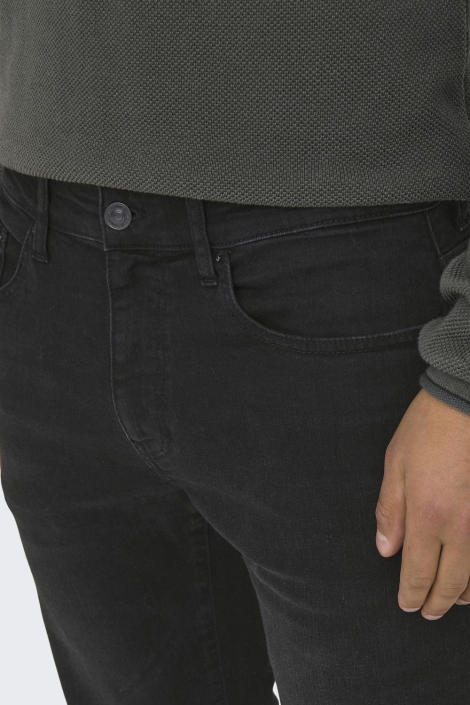 Only & Sons zwarte heren jeans | Close up