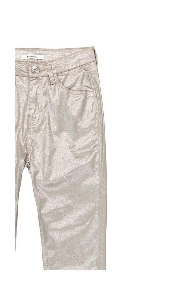 Garcia zilveren dames jeans | Close up