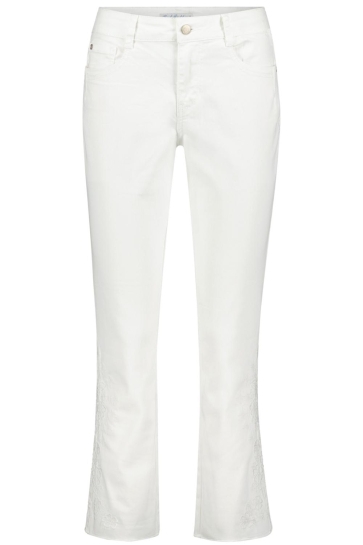 Red Button Jeans KATE OFFWHITE AND EMBROIDERY SRB4210 38 OFF WHITE