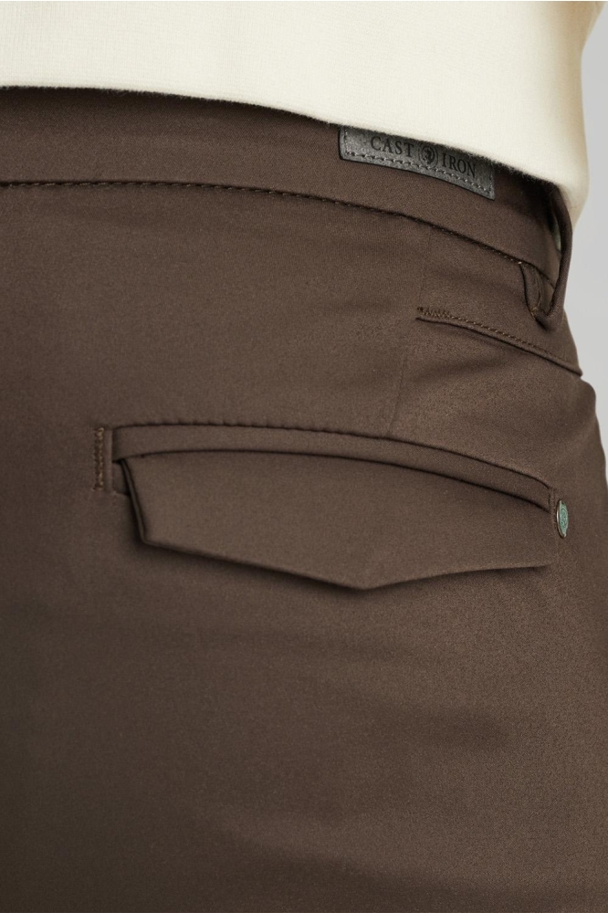 Cast Iron bruine heren broek | Close up