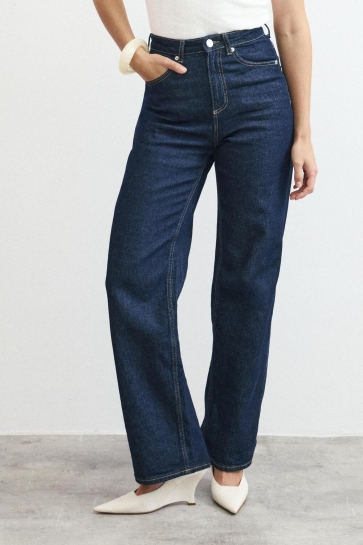 Vero Moda Jeans VMTESSA HR WIDE JEANS RA369 GA NOOS 10297608 Dark Blue Denim/Rinse