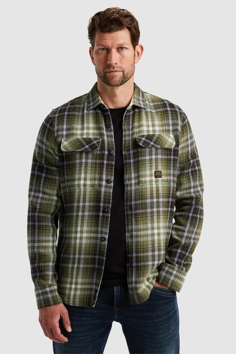 PME legend groene heren overhemd | Model vooraanzicht