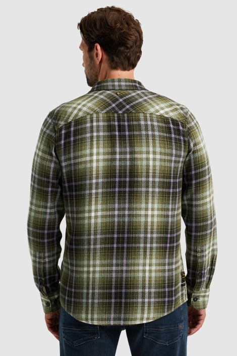 PME legend groene heren overhemd | Model achteraanzicht