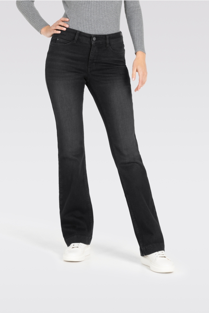 Mac zwarte dames jeans | Model vooraanzicht