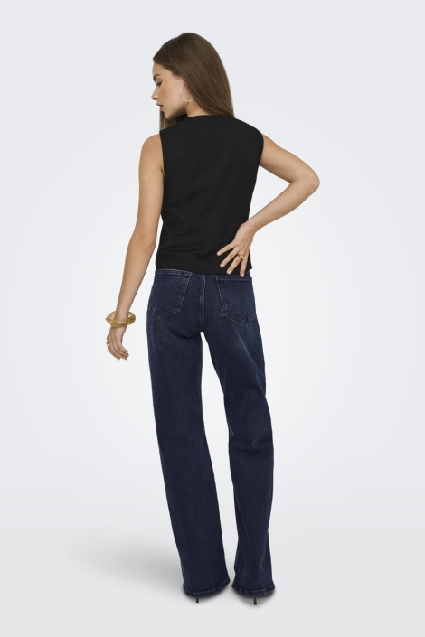 Only blauwe dames jeans | Model achteraanzicht