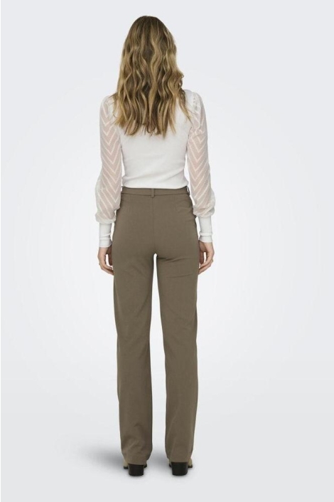Only camel dames broek | Model achteraanzicht
