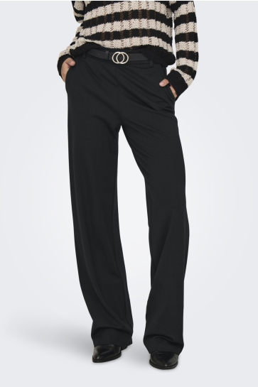Only Broek ONLPOPTRASH LIFE MW STRAIGHT PNT NO 15341829 Black
