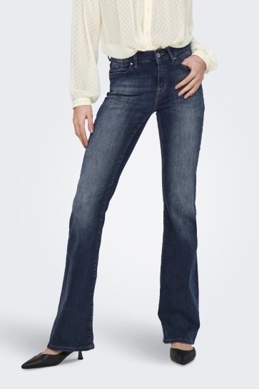 Only Jeans ONLBLUSH ICON COIN MID FL DNM CRO30 15335982 Blue Black Denim