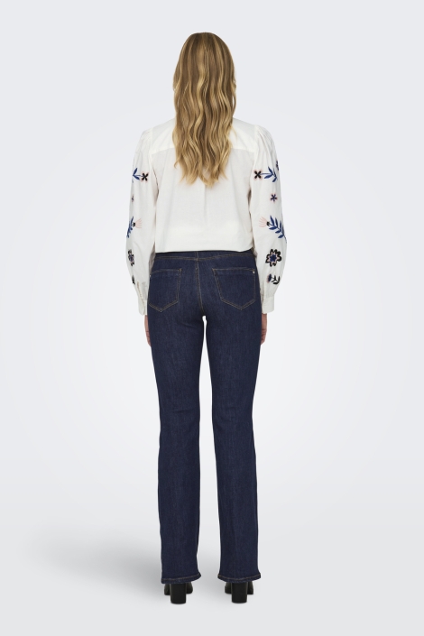 Only blauwe dames jeans | Model achteraanzicht