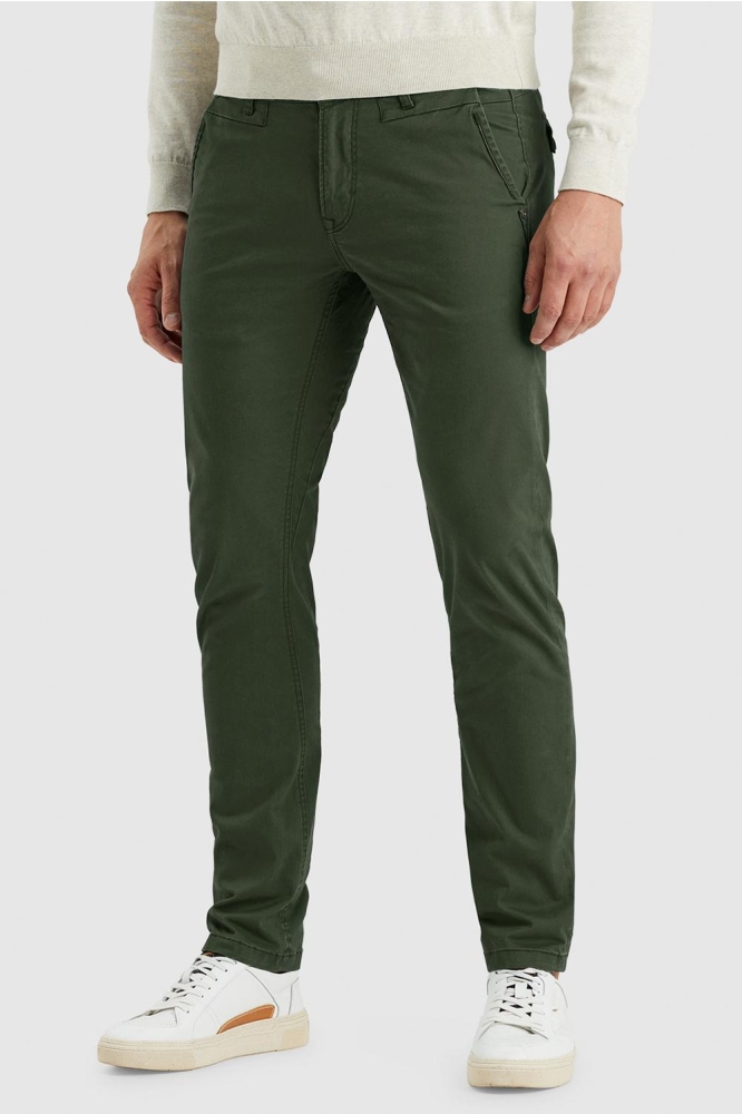 PME legend groene heren broek | Model vooraanzicht