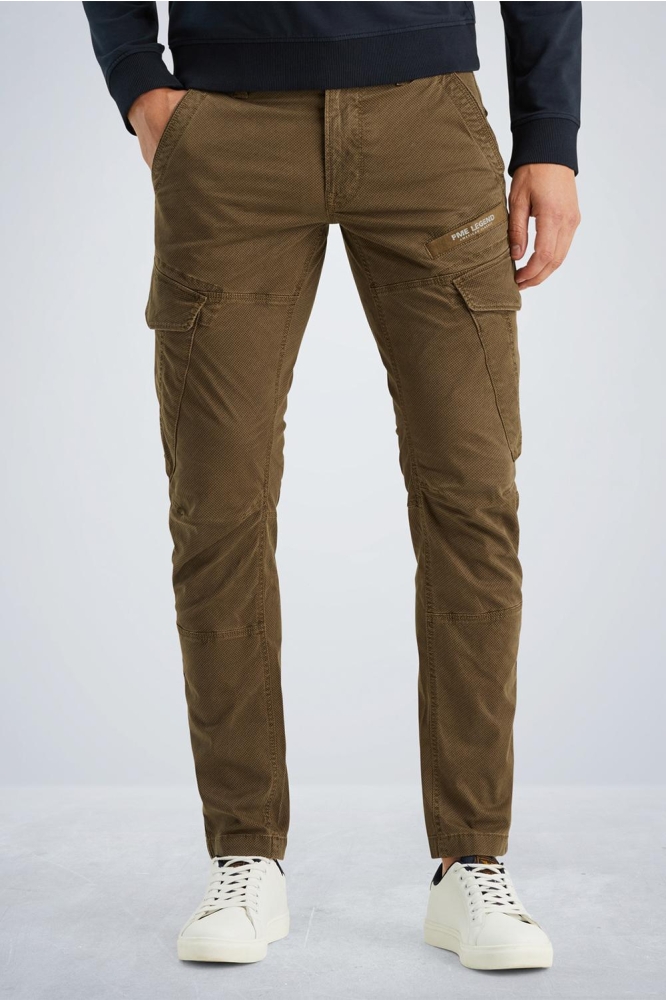 PME legend bruine heren broek | Model vooraanzicht