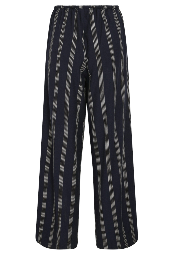 Vila blauwe dames broek | Achteraanzicht