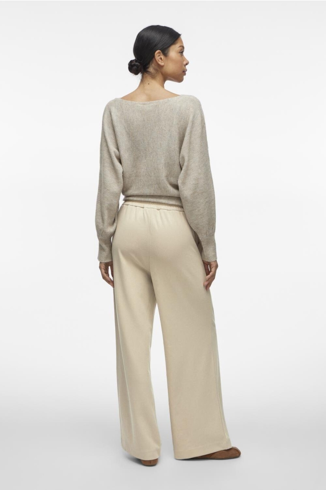 VICLUA HW WIDE PANTS-NOOS 14095436 FEATHER GRAY