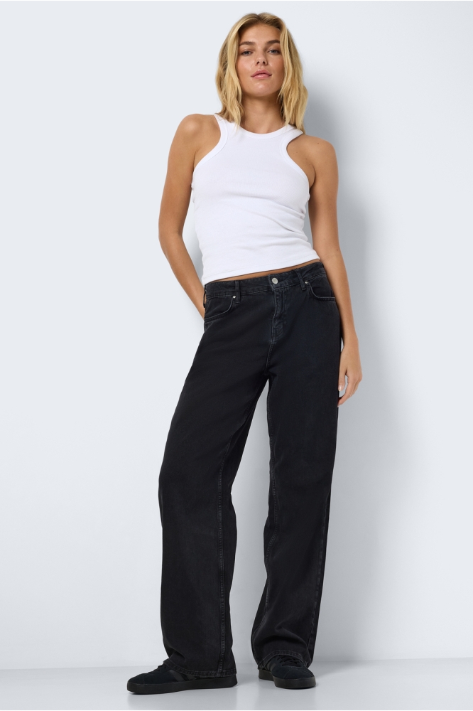 Noisy may zwarte dames jeans | Model