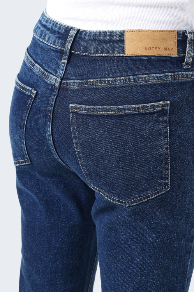 Noisy may blauwe dames jeans | Close up