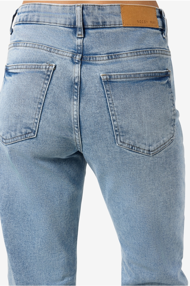 Noisy may blauwe dames jeans | Close up