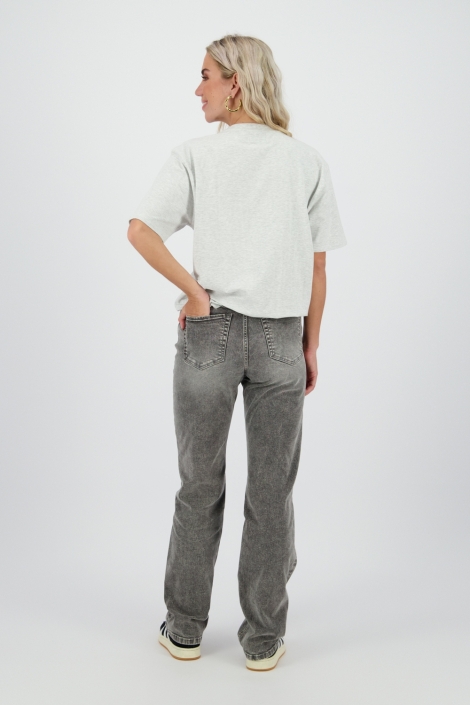 Raizzed grijze dames jeans | Model achteraanzicht
