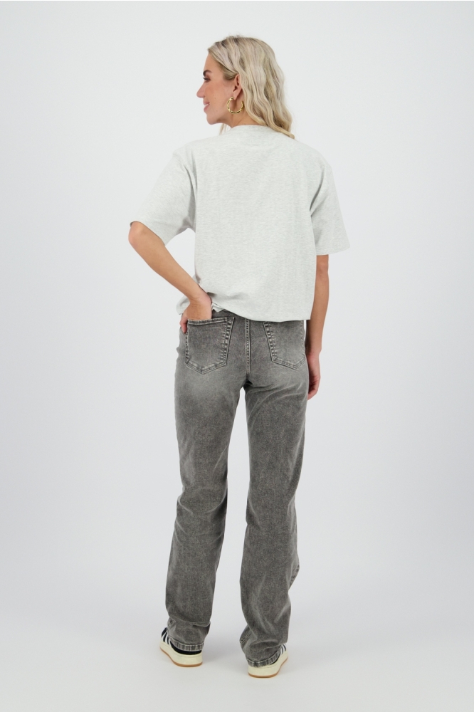 Raizzed grijze dames jeans | Model achteraanzicht