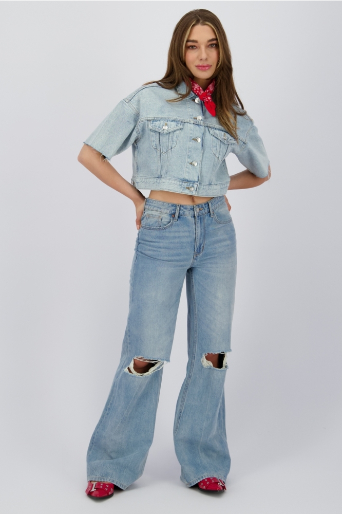 Raizzed blauwe dames jeans | Model