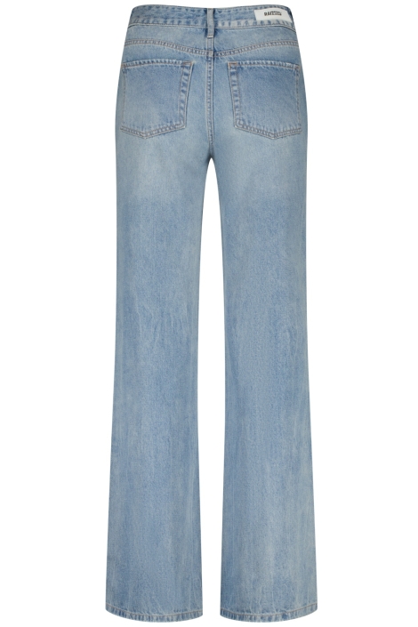 Raizzed blauwe dames jeans | Achteraanzicht