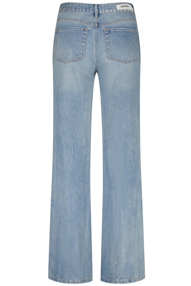Raizzed blauwe dames jeans | Achteraanzicht