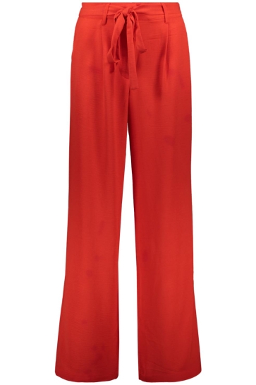 Vero Moda Broek VMBADINA MW PANT TLR BTQ GA 10326903 FIERY RED