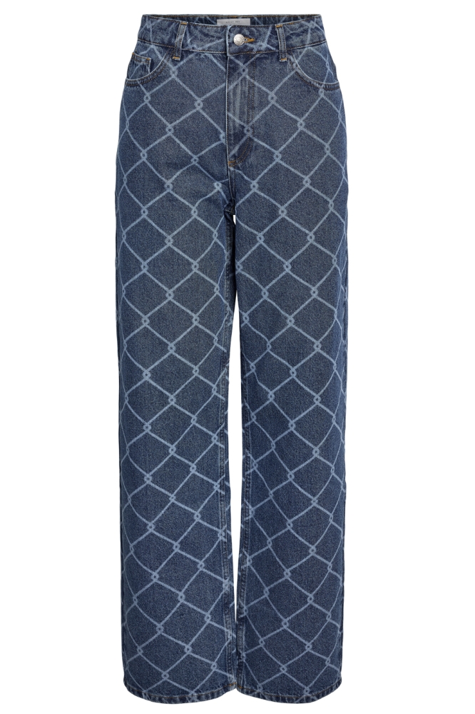 Noisy may blauwe dames jeans | Vooraanzicht