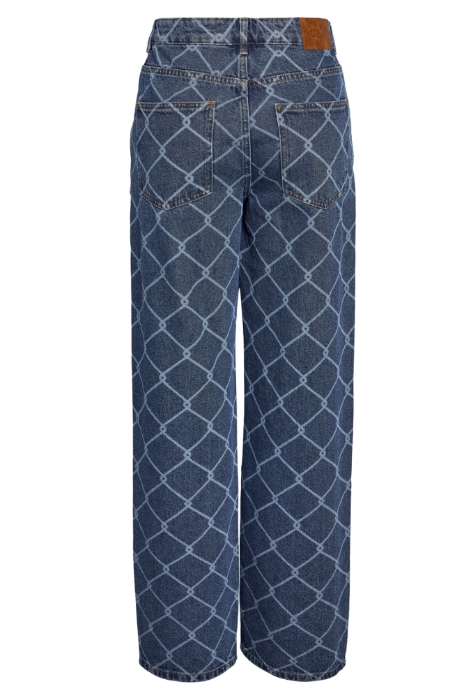 Noisy may blauwe dames jeans | Achteraanzicht