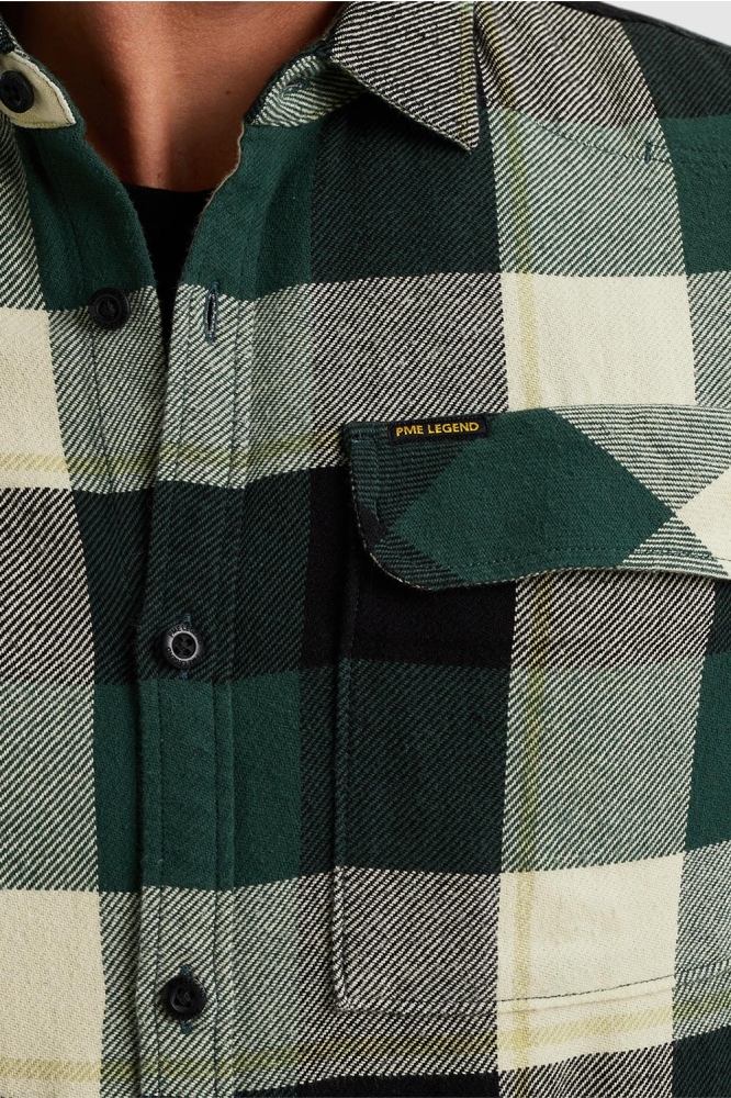 PME legend groene heren overhemd | Close up