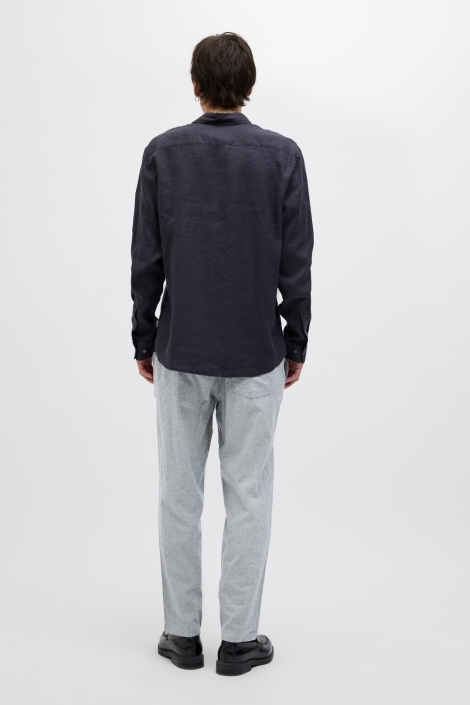 Jack & Jones blauwe heren broek | Model achteraanzicht