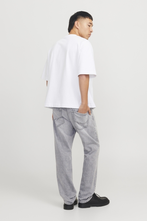 Jack & Jones grijze heren jeans | Model achteraanzicht