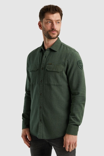 PME legend Overhemd OVERHEMD MET HERRINGBONE STRUCTUUR PSI2409241 6423