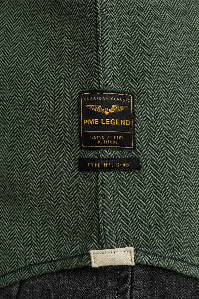 PME legend groene heren overhemd | Close up