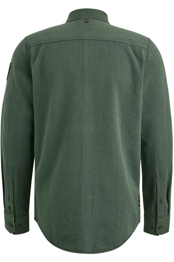 PME legend groene heren overhemd | Achteraanzicht
