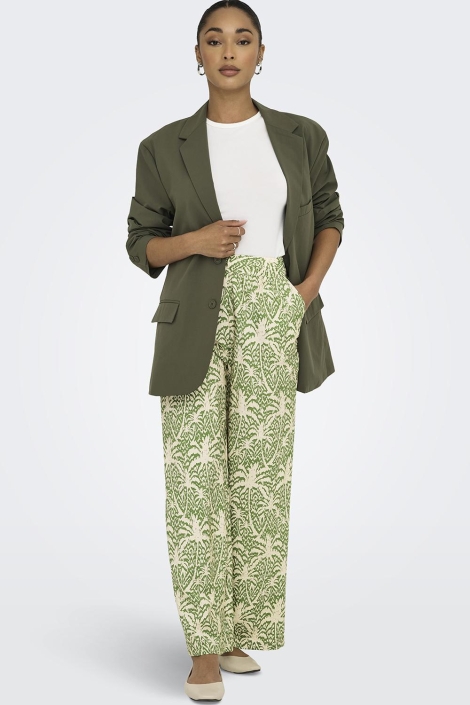 Jacqueline de Yong groene dames broek | Model