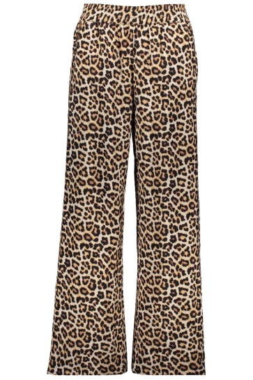 Jacqueline de Yong Broek JDYTROYA LIFE MW WIDE PANT DIA 15339132 PUMICE STONE/02-25-29 NATURAL LEO