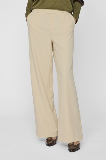 Vila Broek VIVARONE HW WIDE PANT - NOOS 14087407 Sandshell